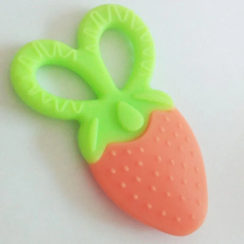 NEW Baby Teether Silicone Fruit Shape Baby Toys New Baby Dental Care Toothbrush Training Silicone Baby Teether Teething