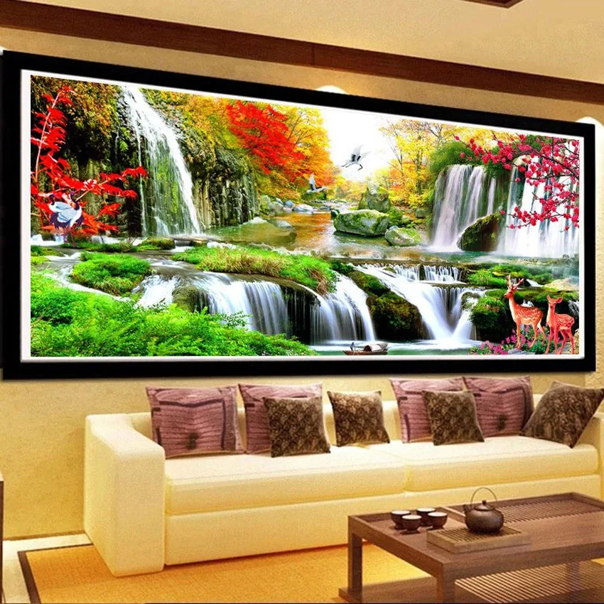 

Large Diamond Embroidery,5D, DIY, Diamond Painting Cross Stitch, Landscape, Diamond Mosaic,Needlework, Craft,Home Decoration