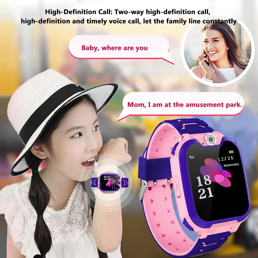 

Smart Children's Watches Kids Touch Screen SOS Camera Call Location Device Wristwatch Waterproof Watch Anti Lost Monitor Gifts