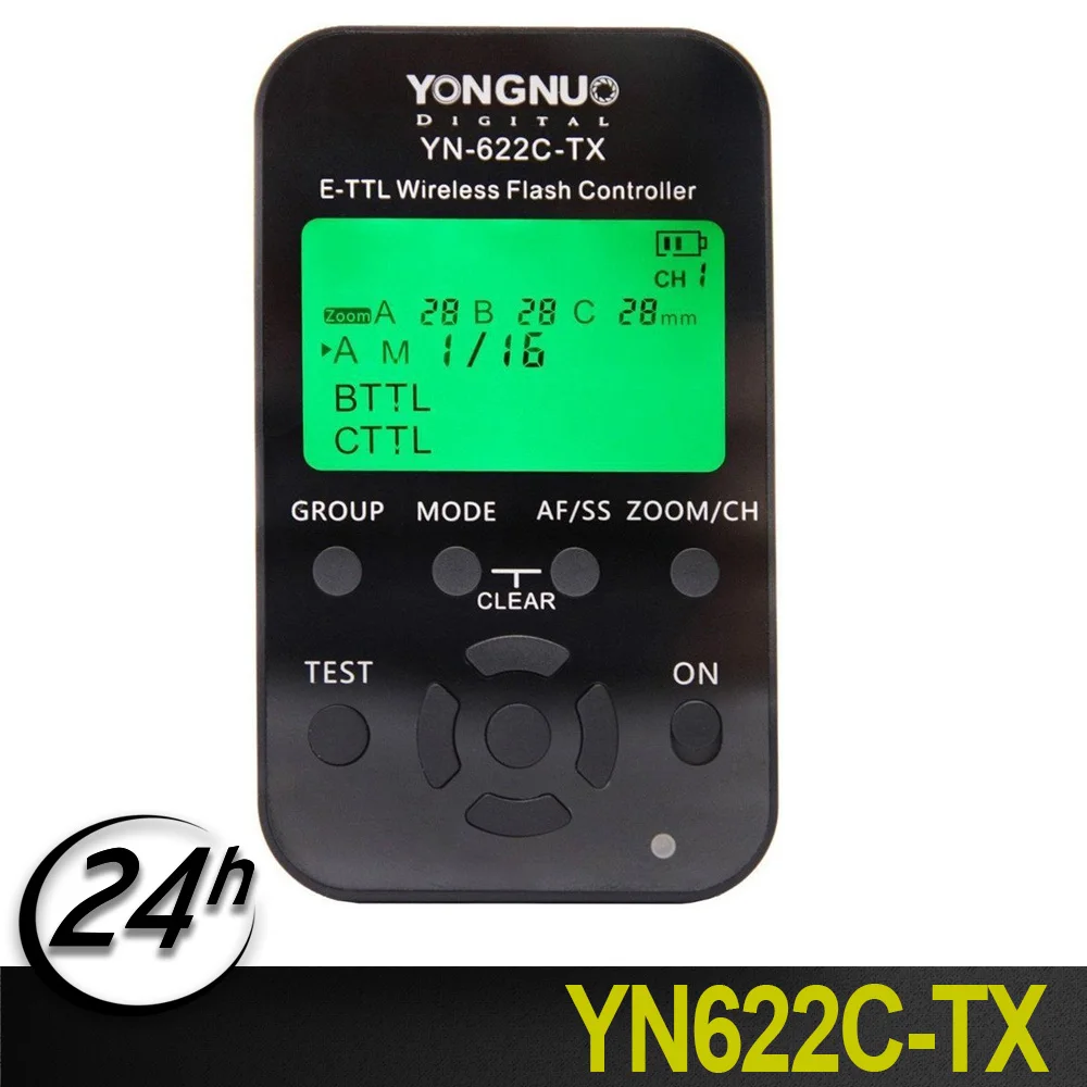 Оригинальный беспроводной контроллер вспышки Yongnuo YN-622C-TX TTL с ЖК-дисплеем 1/8000s