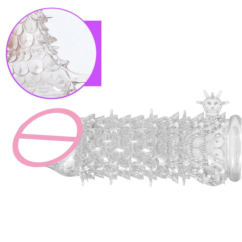 HC017scales penis sheath Reusable vibrator sleeve (12)