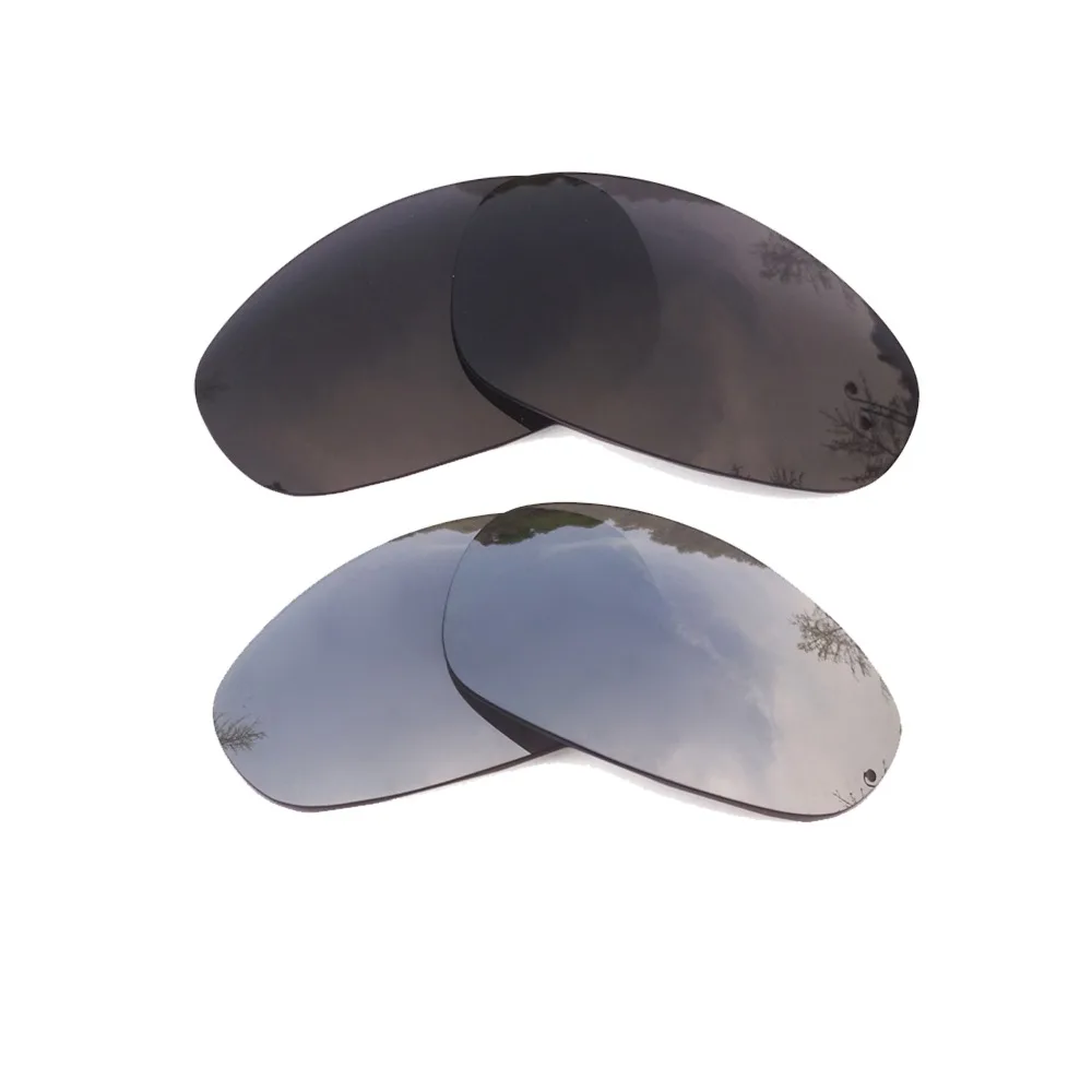 Black &amp Silver Mirrored Polarized Replacement Lenses for Juliet Frame 100% UVA UVB | Аксессуары для одежды