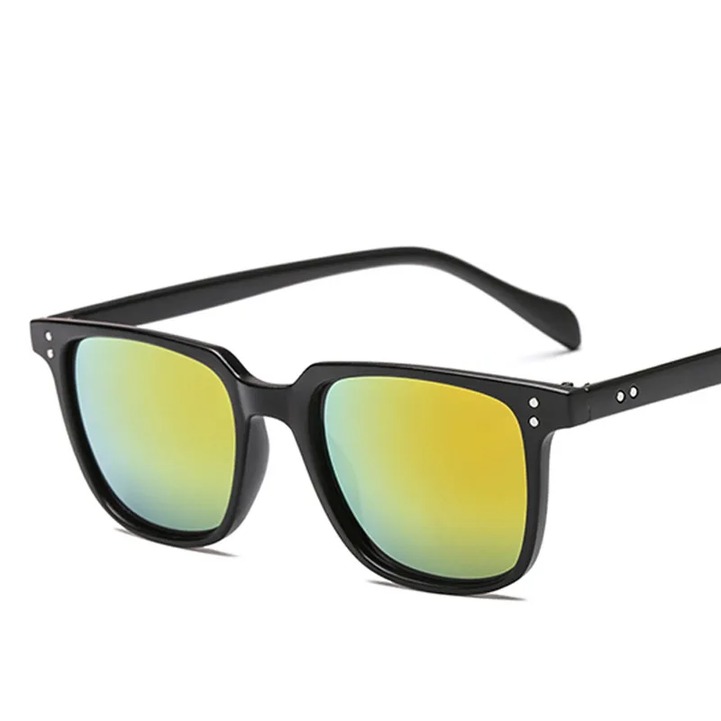Новинка, квадратные солнцезащитные очки для мужчин, солнцезащитные очки для вождения, рыбалки, UV400, Винтажные Солнцезащитные очки для женщин, gafas de sol - Цвет линз: Orange
