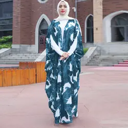 Кафтан Абаи Халат пальто Дубаи мусульманское платье хиджаб Оман Катар ОАЭ Восточный халат из марокена Абая для женщин турецкая исламская