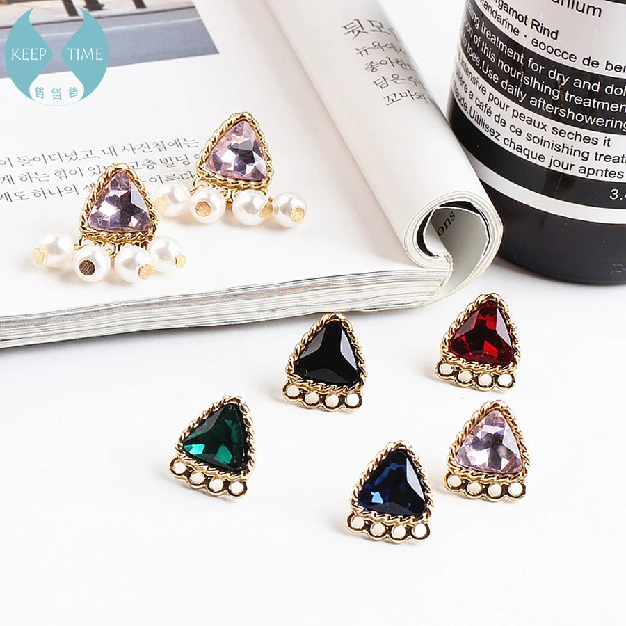 DIY alloy diamond jewelry accessories Korea hanging earrings earrings