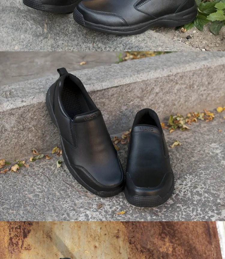 WAKO Professional Chef Work Anti-slip Shoes Men Women Cook Shoes Safety Black Shoes For Unisex (7)
