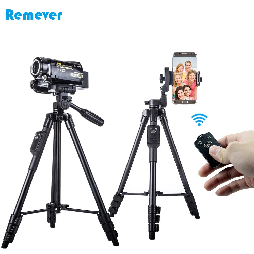 High quality lightweight Protable Mini Camera Tripod with phone holder Bluetooth shutter for Cameras phone DSLR