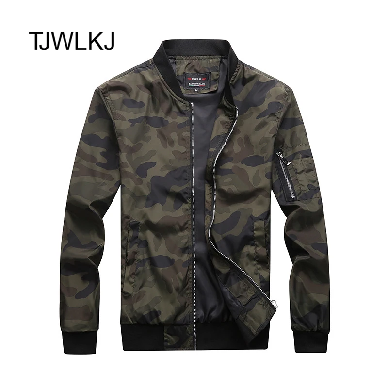 

TJWLKJ Camouflage Casual Loose Mens Jacket Sportswear Bomber Top Coat Mens Jackets and Coats Plus Size M- 7XL Jaqueta Masculino