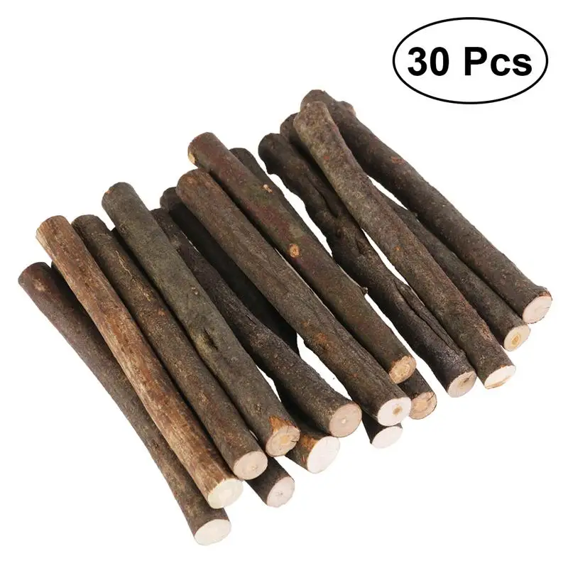 30 шт 10 см длиной 0,8-1,2 см диаметр деревянные рукоделие палочки для поделок фото реквизит