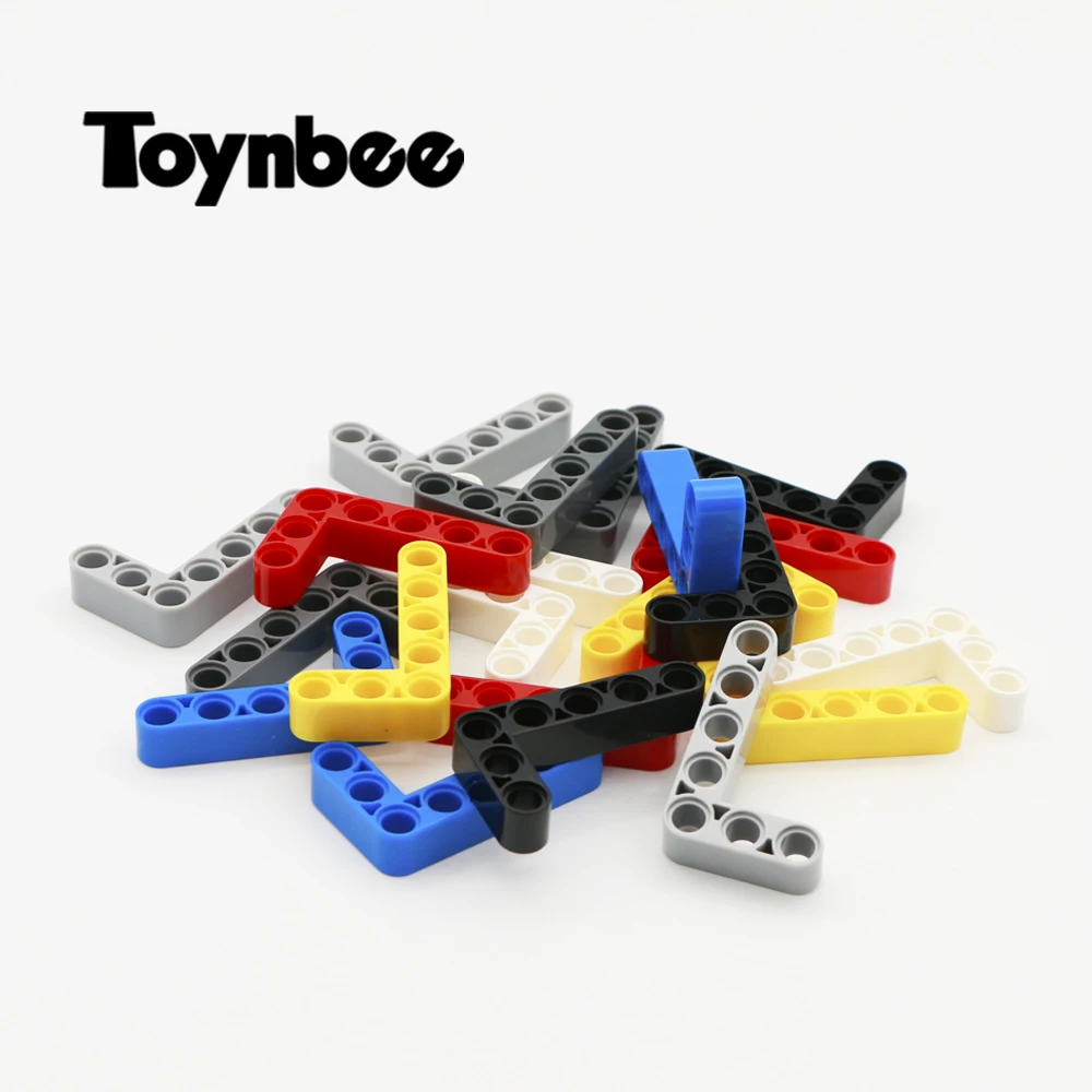 

100pcs Technic Studless Angular Beam 3x5 Hole Thick Building Blocks MOC L-Shape Bulk Educational Toys Compatible Technic Liftarm