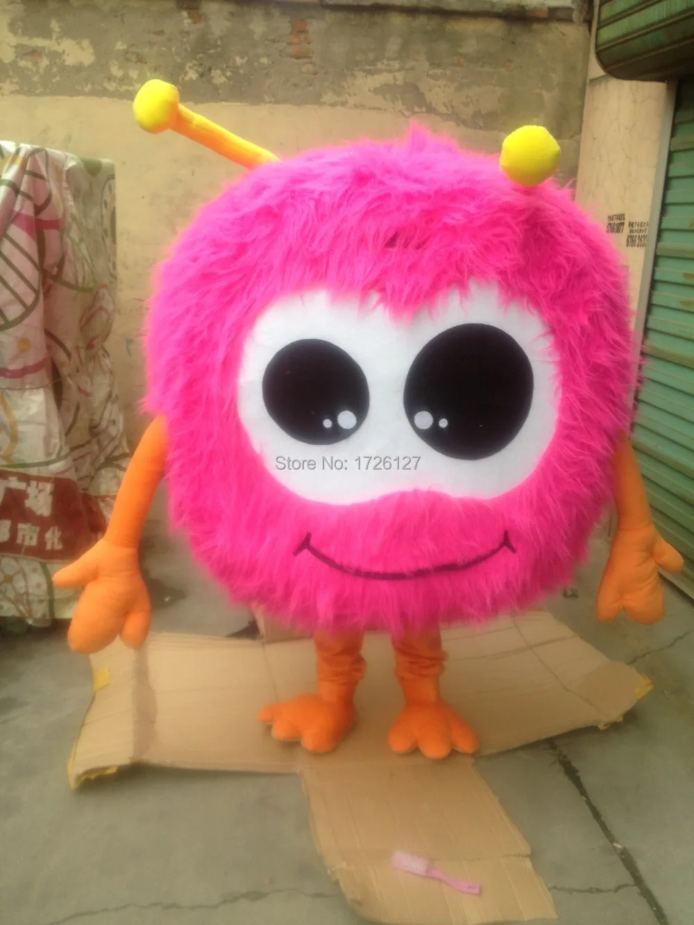 mascot pink jojo fur ball Mascot costume custom fancy costume anime