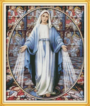 

Virgin Mary (6) Embroidery floss Counted Cross Stitch In 11CT 14CT DIY Needlework DMC Cross Stitch Kits For Embroidery Crafts