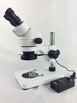 

Dissection Microscope 7X-45X Zoom With LED Ring Light Binocular Lens Stereo Microscope Phone Repair Diagnostic Tools Enlarge 45X