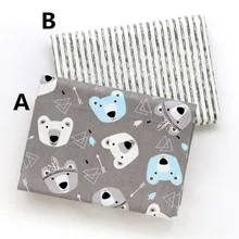 160 см* 50 см медведь Младенец хлопок Ткань постельное белье пододеяльник постельное белье Подушка Дети Ткань для шитья qulit ткани