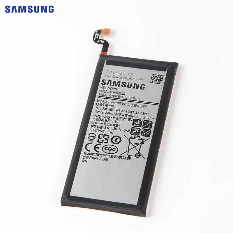 Samsung оригинальная замена Батарея EB-BG930ABE для samsung GALAXY S7 G930F G930A G9300 G9308 SMG9300 EB-BG930ABA 3000 мА-ч