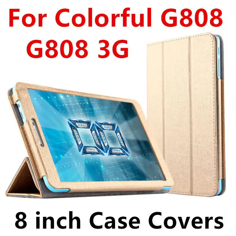 

Case For Colorfly G808 3G Protective Smart cover Protector Leather Tablet PC For Colorful G808 3G PU Sleeve 8 inch Cases Covers