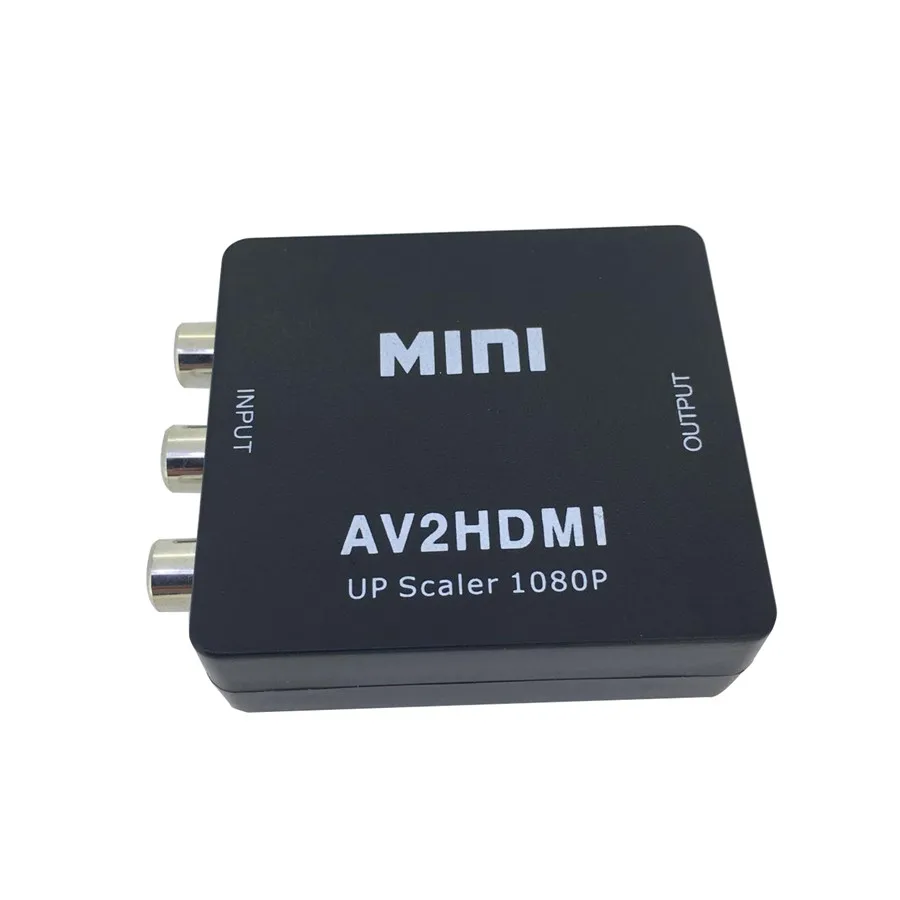 AV CVBS 3RCA в HDMI конвертер коробка 1080P видео AV2HDMI Мини адаптер для HDTV ПК| |