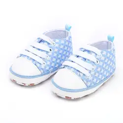 2018 Новое поступление новорожденного обувь первые ходоки малышей обувь для маленьких девочек и мальчиков тапки геометрическим принтом