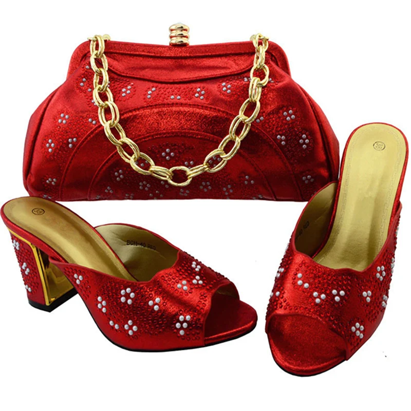 Matching Italian Shoe And Bag Set Decorated With Rhinestone Italian matching-italian-shoe-and-bag-set-decorated-with-rhinestone-italian