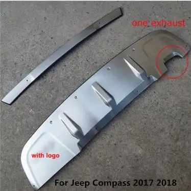 Новое поступление для Jeep Compass бампер Защитная крышка противоскользящая пластина bull БАР, 304 нержавеющая сталь автомобильный Стайлинг