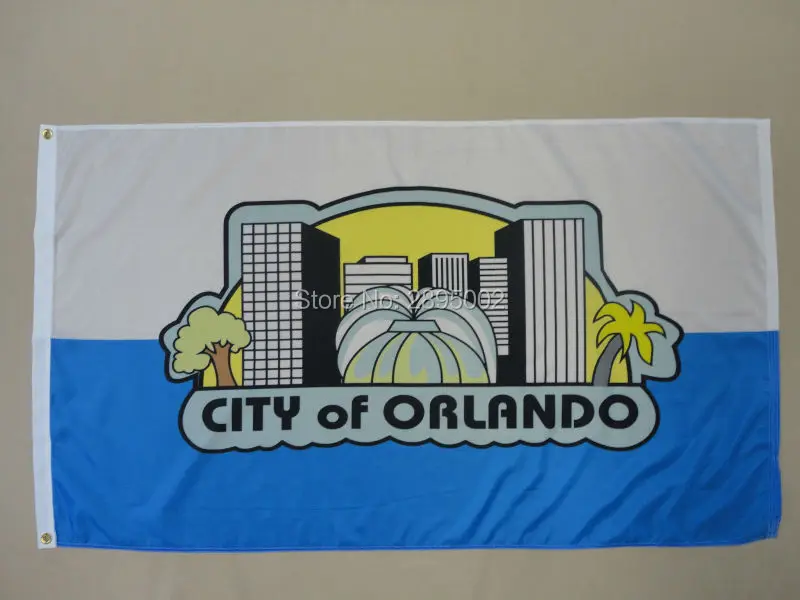 Orlando Florida FL City Historical Nylon Indoor Outdoor Flag Custom