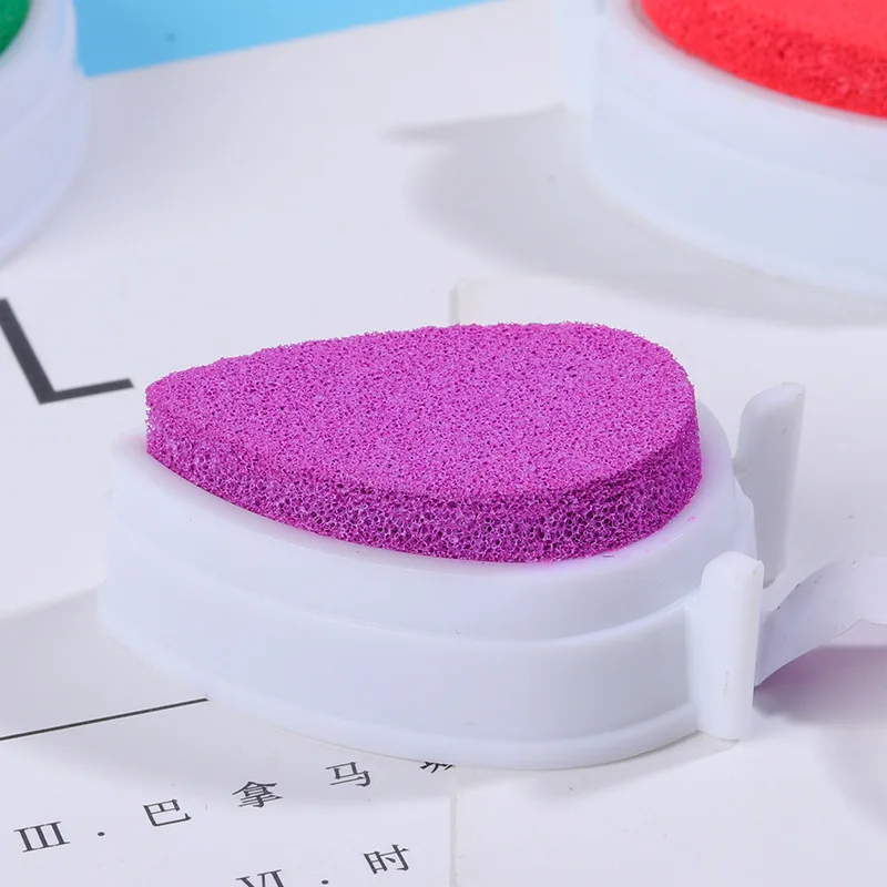 6pcs/set Japanese ink Stamp Pads for Children Water Droplets Inkpad Colorful Ink Pad Kids Favors DIY Scrapbooking Drop Shape