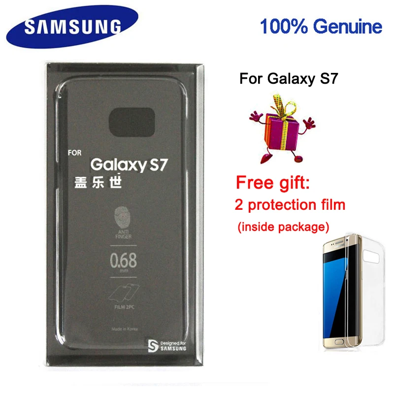Original Samsung smartphone cover Support S7 Protection Plastic Cover Soft Material Transparent Anti-Drop |