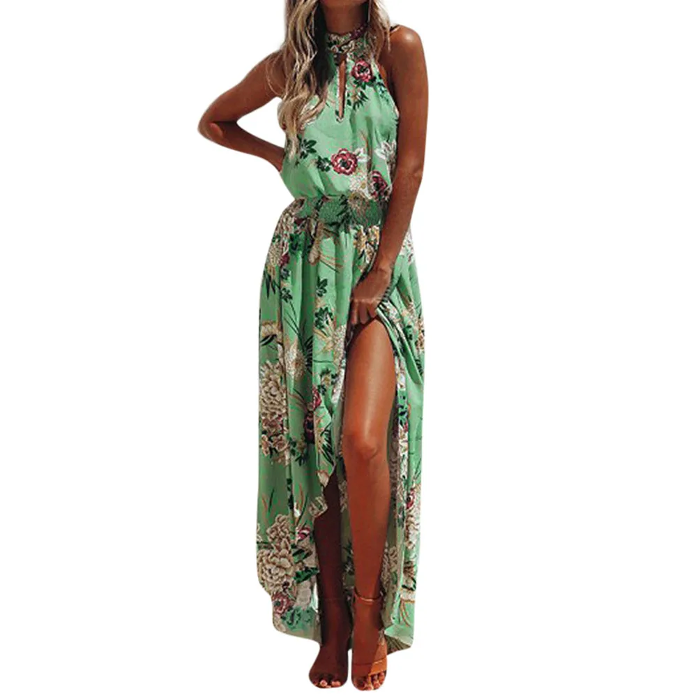 CHAMSGEND Для женщин's dress2019 модные женские туфли в богемном стиле с цветочным