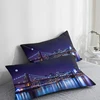 Funda de almohada 3D HD, funda de almohada 50x7 0/50x7 5/50x8 0/70x70, funda decorativa para cojín ciudad de noche, diseño personalizado ropa de cama Envío Directo ► Foto 3/5