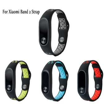 

Double Color Wrist Strap For Xiaomi Mi Band 2 Silicone Strap Bracelet For MiBand 2 Replacement Wristband Smart Band Accessories