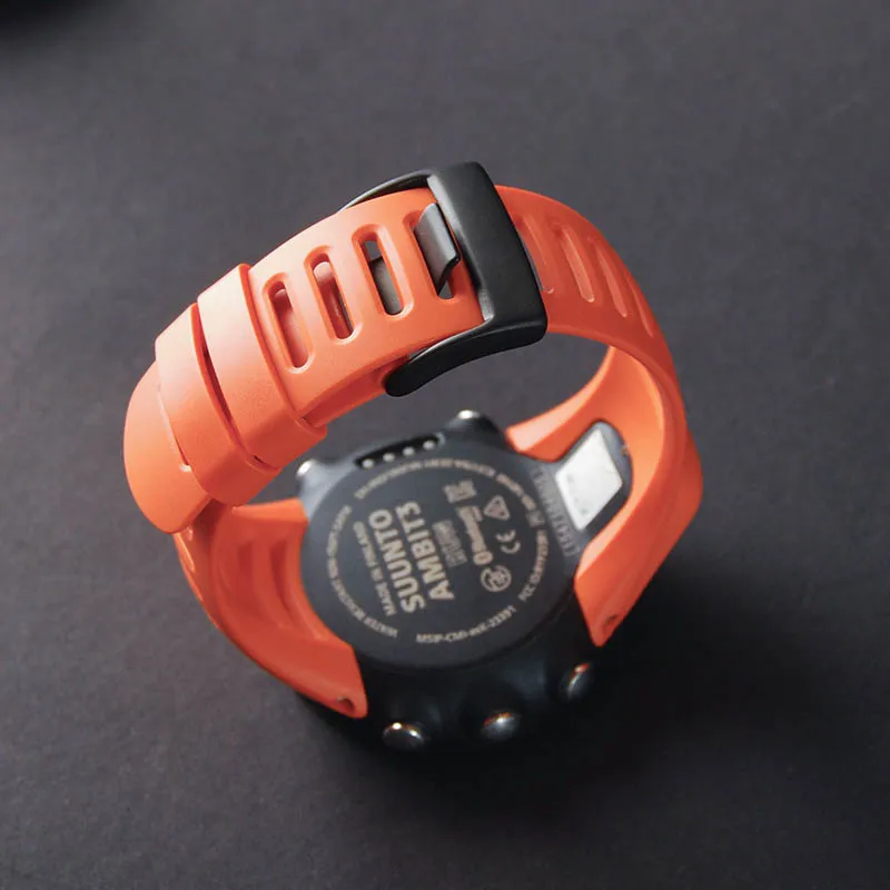 Черный, красный SUUNTO Ambit 2/3 спортивный ремешок для часов со стальной пряжкой и отверткой