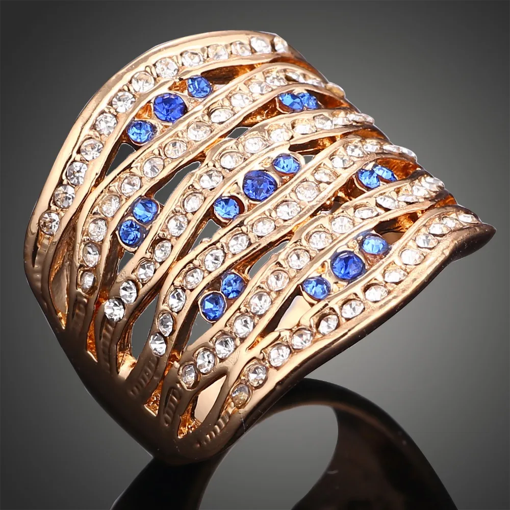 1Pcs Free Shipping Zinc Alloy Rhinestone Jewelry Gold Color Big Size