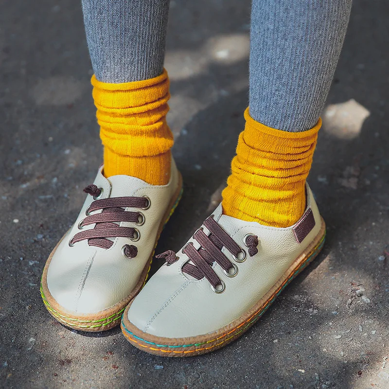 Забавные детские носки Трикотажные изделия для детей возрастом от 1 года до 10 лет, meias meia, хлопковые свободные гольфы, sokken calcetines, бесшовные гольфы