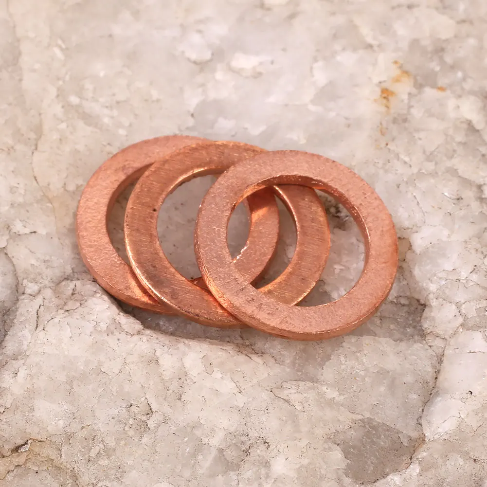 

20PCS/Pack Assorted Copper Washer Gasket Sump Plug Fittings Kit 8X12X1MM