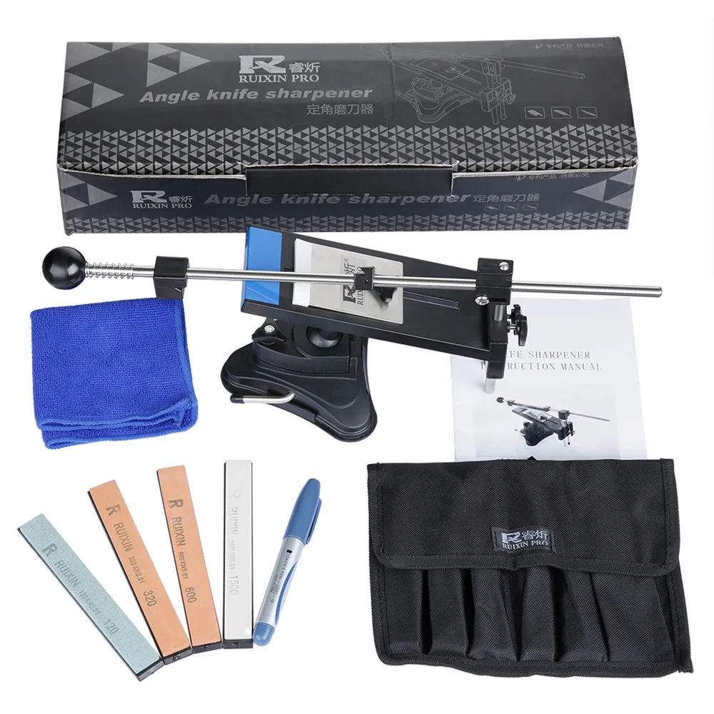Ruixin Pro II Sharpener Update Chefs Professional Best Kitchen Sharpening Knife Sharpener System Fix-angle 4 whetstones Best Promotion 21