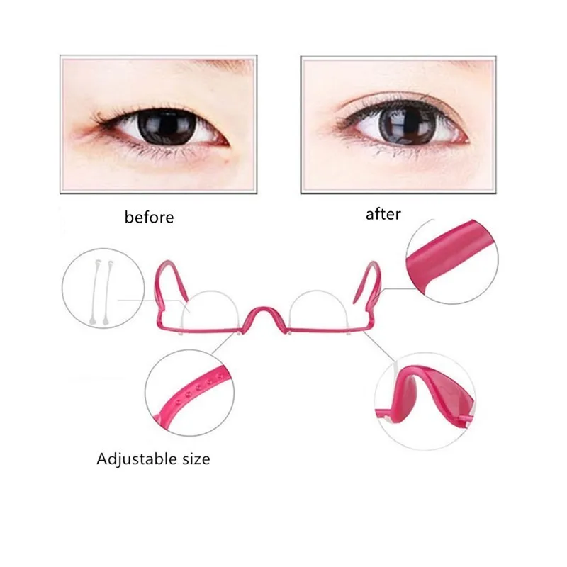

Avoid Surgery Japanese Double Eyelid Trainer Exercise The Big Eyes Double Eyelid Glasses Artifact Lasting Beauty Makeup Tools