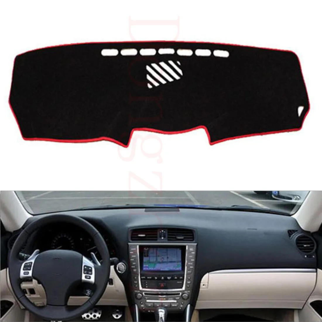 

Dongzhen Fit For Lexus IS 2005-2011 Car Dashboard Cover Avoid Light Pad Instrument Platform Dash Board Cover Car Styling
