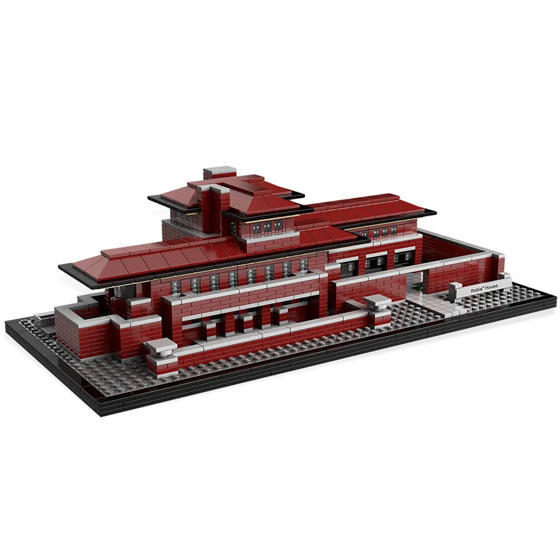 

2326Pcs Architecture The Robie House Model Building Blocks Bricks Educational Toys for Children Compatible Legoings