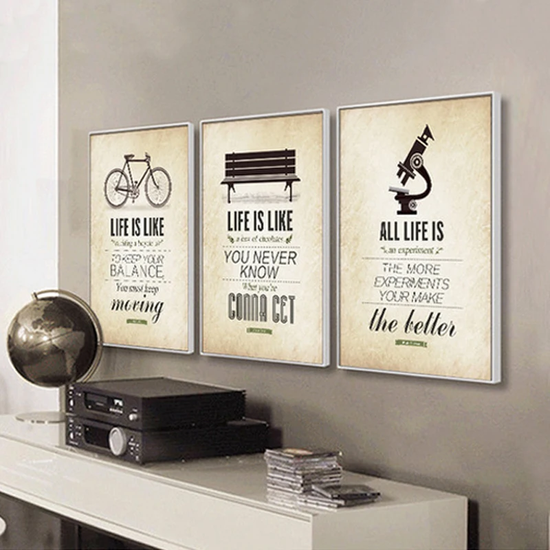

Inspiring Life Quotes Kids Canvas Paintings Vintage Wall Art Posters and Prints Pop Pictures For Living Room Home Decor No Frame