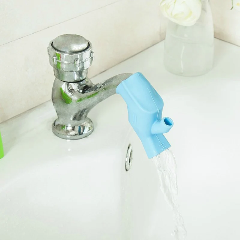 1PC Creative Dual Purpose Candy Color High Elastic Silicone Faucet