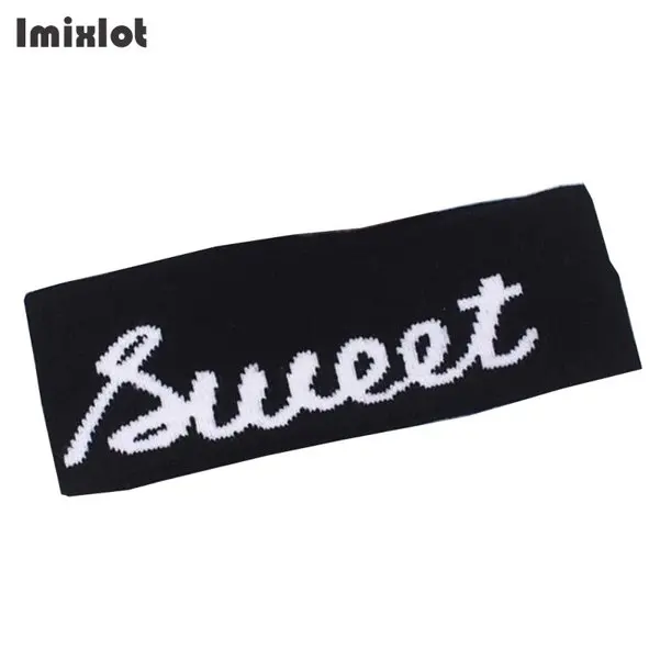 Imixlot 1 шт. полосатая повязка для женщин и мужчин осень зима головной убор с надписью Эластичный Тюрбан вязаная повязка для волос - Цвет: Style-3