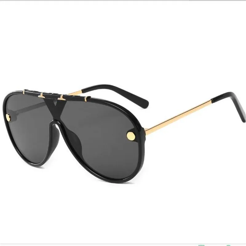 Капелус мужские и женские Авиаторы Солнцезащитные очки для улицы 2045A - Цвет линз: Черный