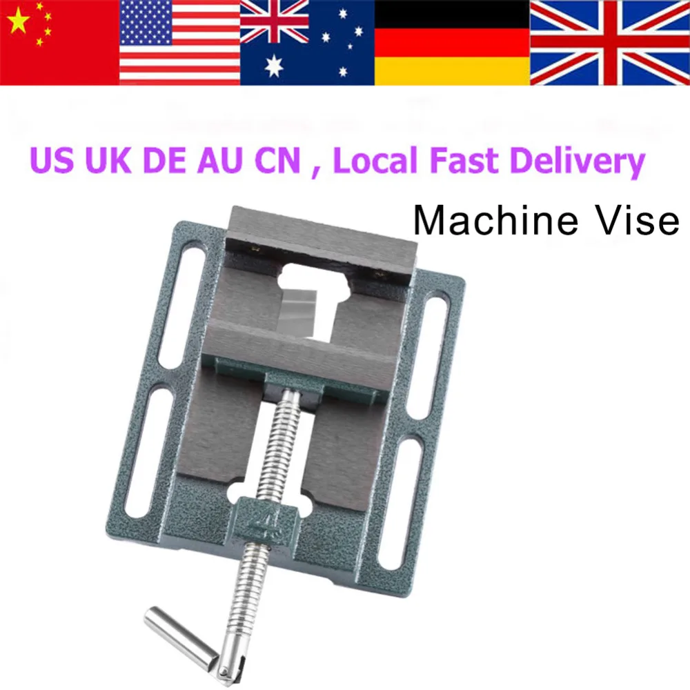 

WALFRONT 4 inch Woodworking Drilling Machine Drilling Clamp Machine Vise Tool Heavy Duty Drill Press Vice Bench Clamp