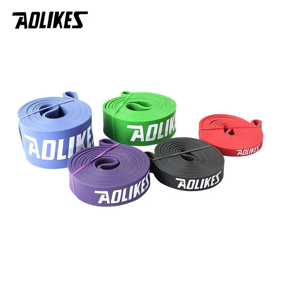 AOLIKES Set of Natural Latex Athletic Rubber Resistance Bands set Gym Expander Crossfit Power Lifti