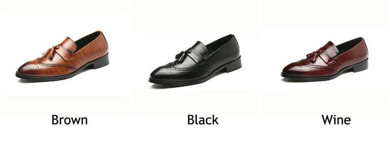 Mens Casual Shoes' Moccasins Men Shoes Formal Brown Slip-on Men Loafer Shoes High Quality Cow Leather Wedding Dress Shoe Size 48 (2)