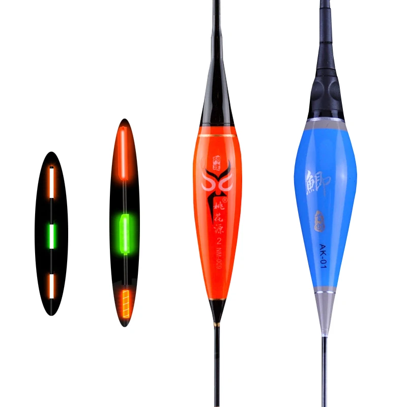 

Shallow Water Carp&Crucian Night Small Fishing Float LED Float Light Fishing Tackle Luminous Electronic Mini Float+CR425 Battery