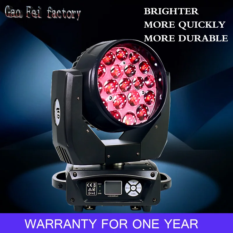 

led 19x15w wash zoom moving head light high class 19 eyes moving head light