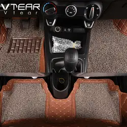 Vtear для Kia Rio 4 дверь коврики подкладке кожаный коврик водонепроницаемый rugs нескользящей ковры автомобиль-Стайлинг аксессуары часть 2017-2018