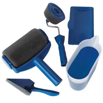 

5/8pcs Paint Roller Set Multifunctional Household Use Wall Decorative Paint Roller Brush Tool Painting Brushes Set