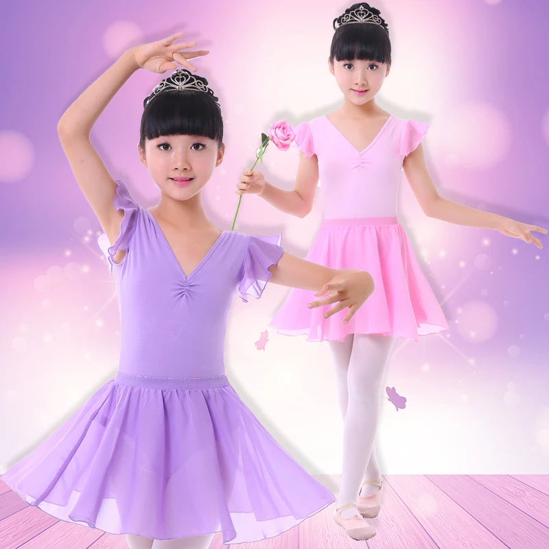 Children's Dance Clothes Cotton Split Practice Uniforms Ballet Open